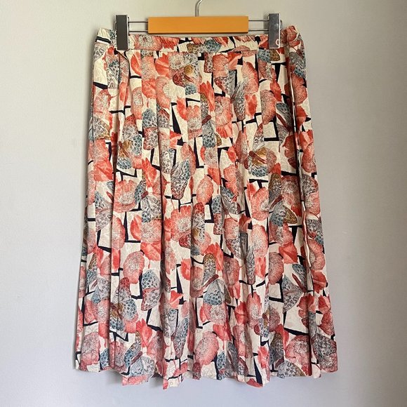 Silky Floral Butterfly Skirt - Picture 4 of 10